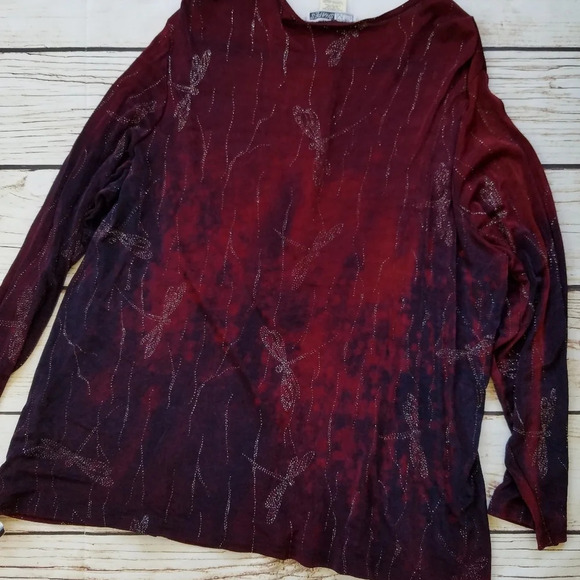 Vintage CM Shapes NWT Deadstock Dragonfly Blouse - Picture 4 of 11